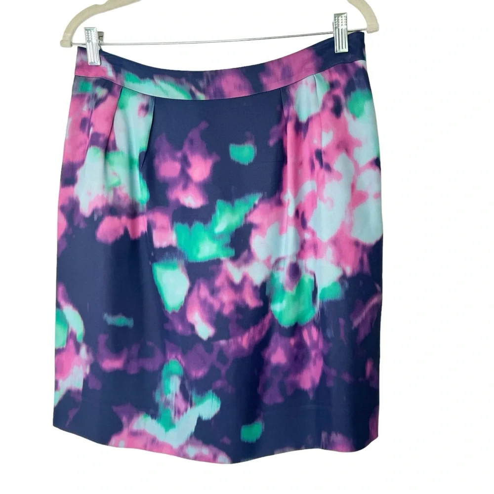 Kate Spade Watercolor Barry Skirt In Simply Cinema Size 10 - Picture 1 of 6